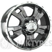 LS Wheels LS214 7x16 5x139.7 ET 30 Dia 98.5 (GMF)